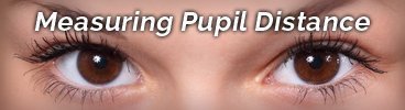 prescription glasses help page - measuring pupil distance