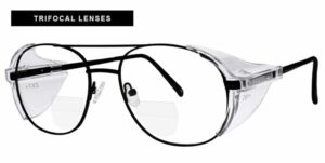 Lined Trifocal Prescription Safety Glasses RX-100