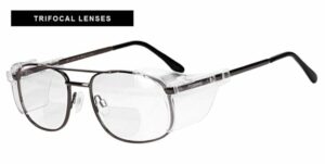 Lined Trifocal Prescription Safety Glasses RX-202