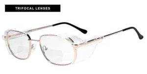 Lined Trifocal Prescription Safety Glasses RX-554