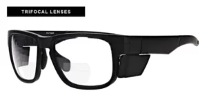 Lined Trifocal Prescription Safety Glasses RX-F126